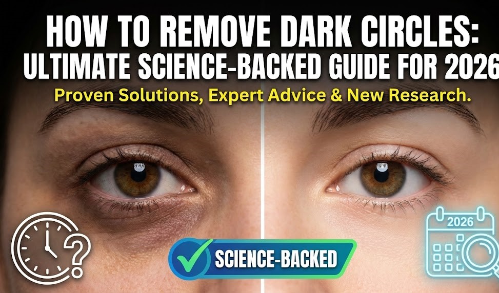 A woman gently applying a hydrating eye cream to her under-eye area in front of a brightly lit bathroom mirror.