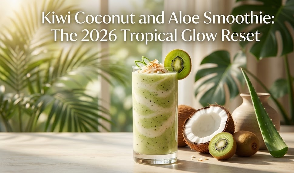 Kiwi Coconut and Aloe Smoothie Recipe